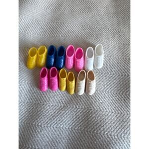 Barbie Skipper Doll Mattel Vintage Made Sneaker Lot Tennis Shoes lot of 7 pairs